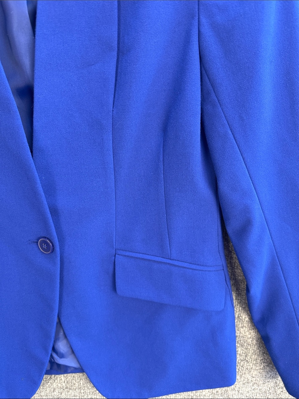 New York & Company Cobalt Blue Single-Button Blazer Size 6 - Picture 10 of 10